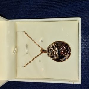 Cubic Zirconia Lavender Necklace